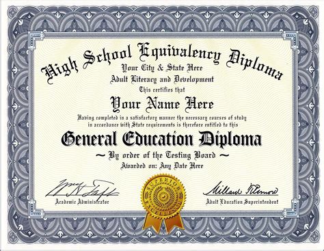 Printable Ged Diploma